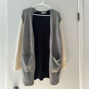 Madewell color block open cardigan (XS)